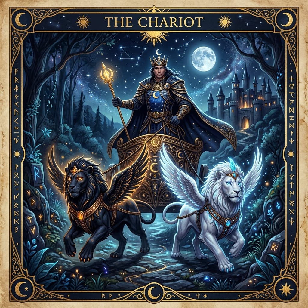 Savaş Arabası Tarot Kartı