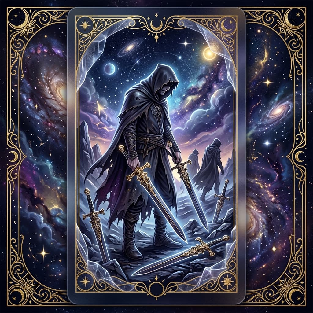 Kılıç Beşlisi Tarot Kartı