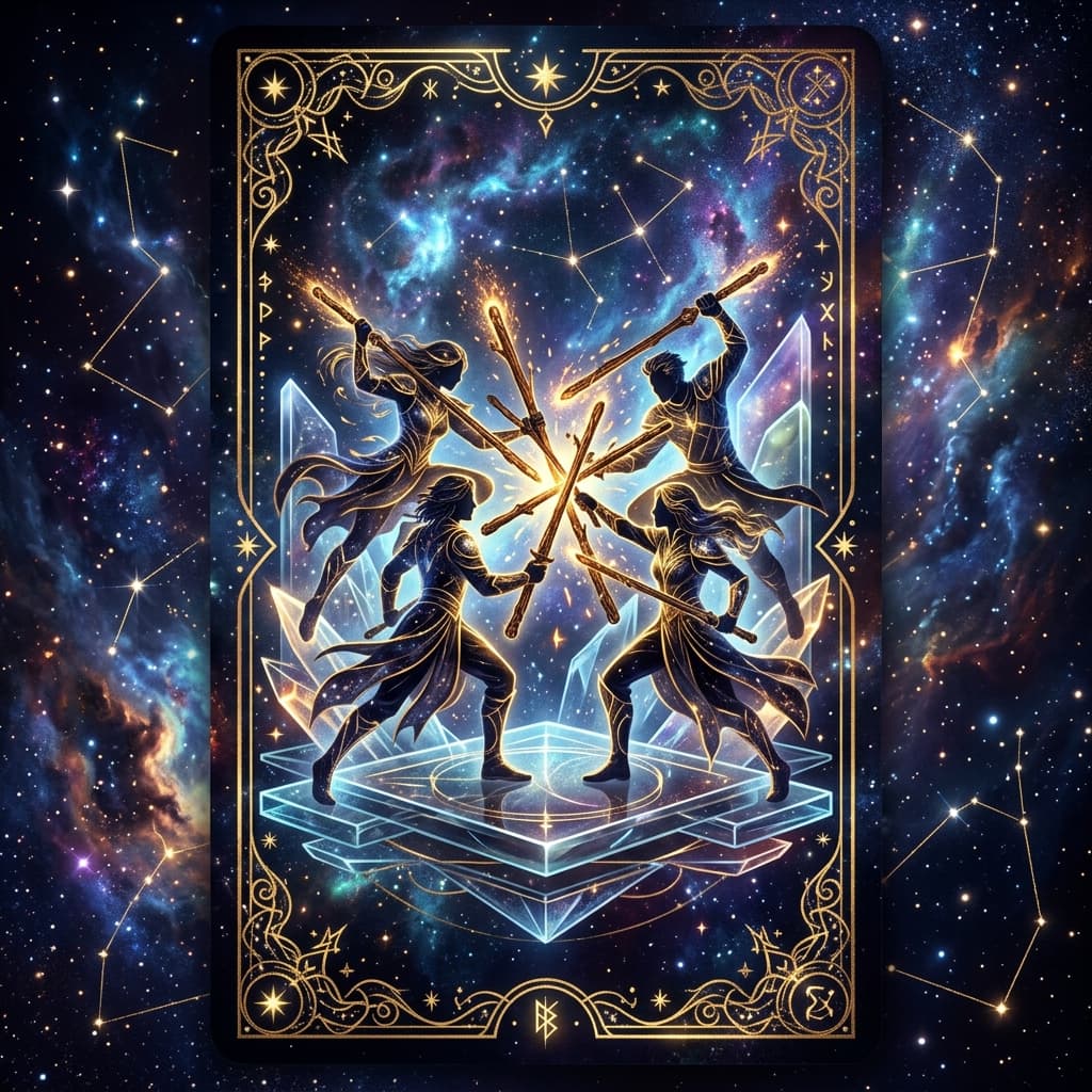 Asa Beşlisi Tarot Kartı
