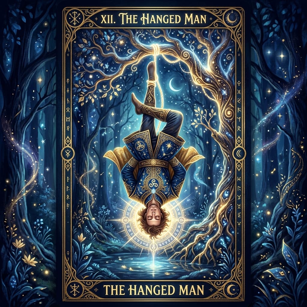 Asılan Adam Tarot Kartı