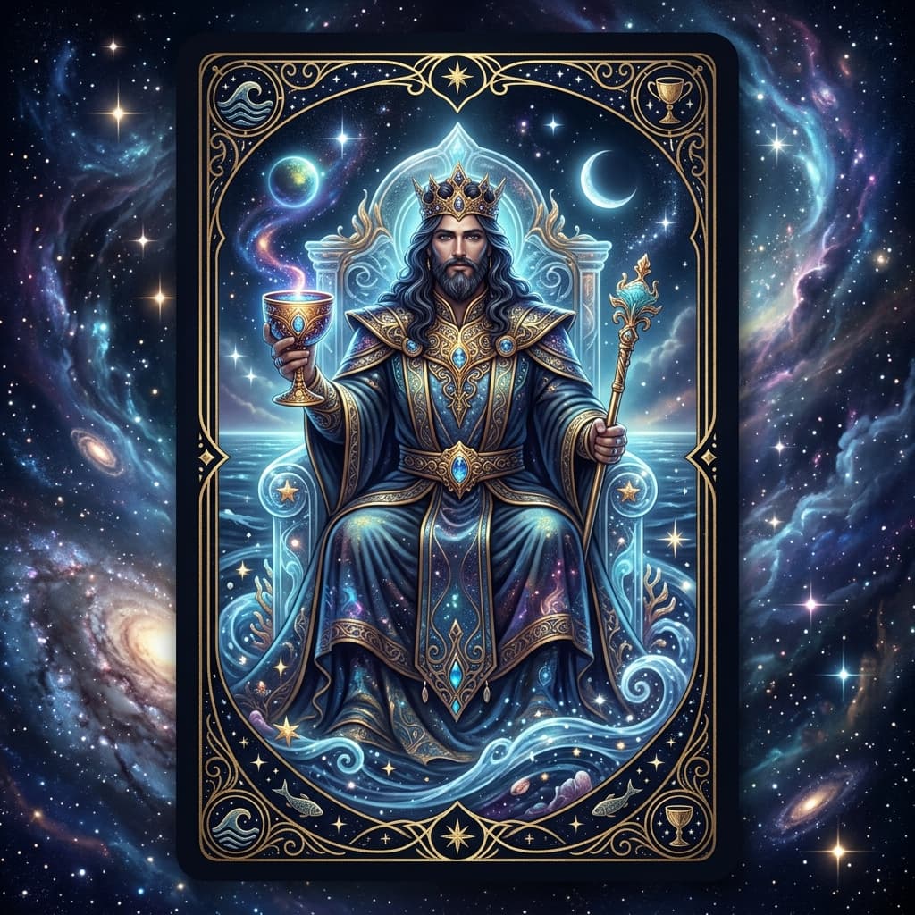 Kupa Kralı Tarot Kartı