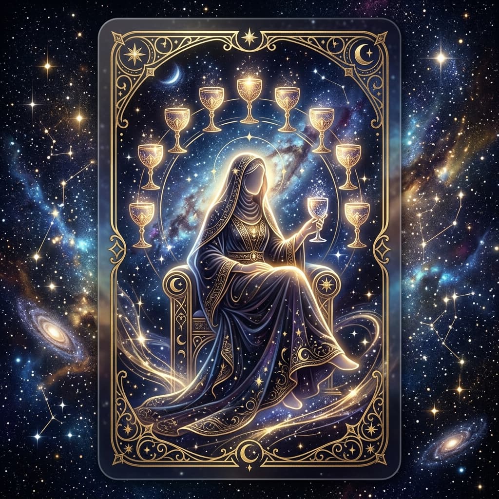 Kupa Dokuzlusu Tarot Kartı