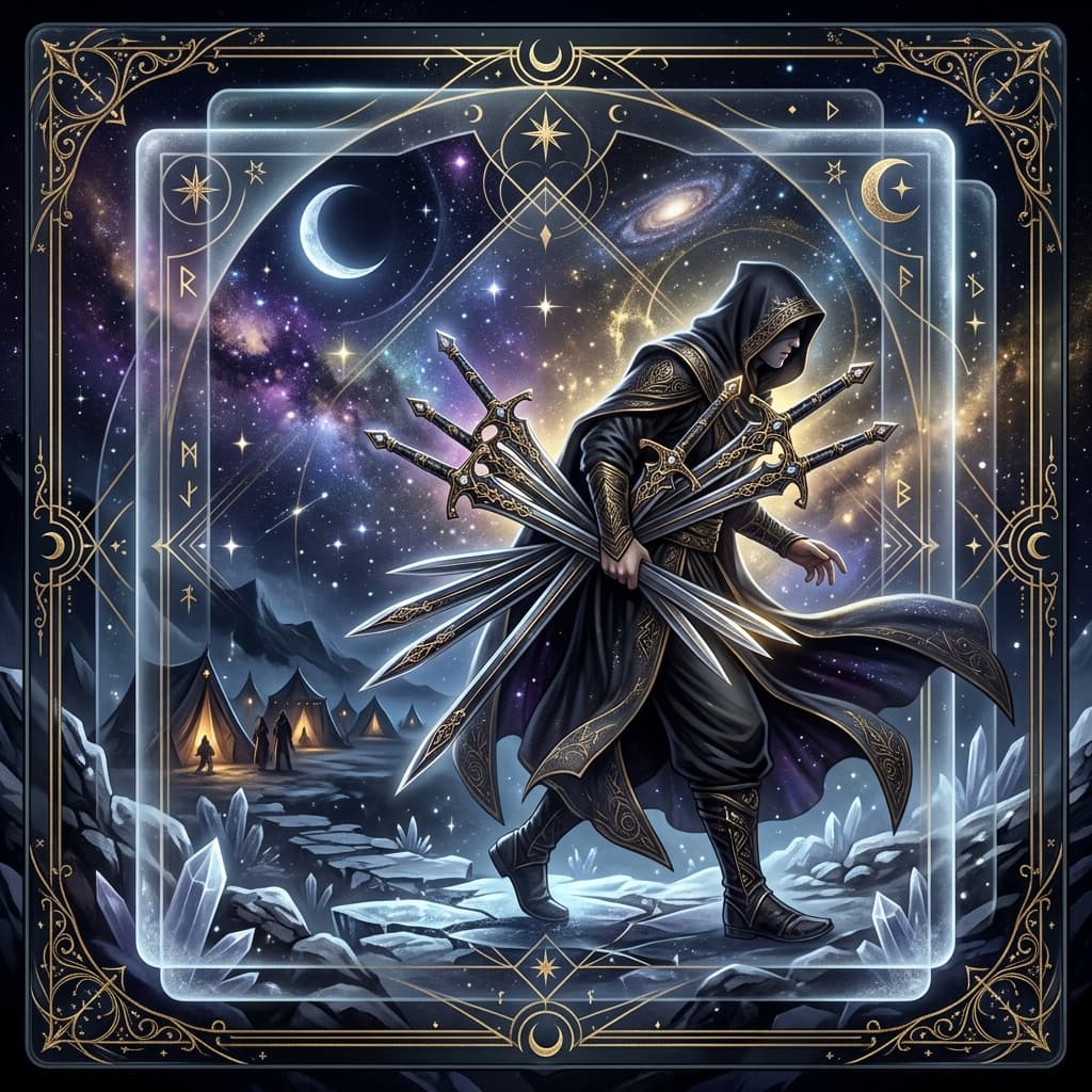 Kılıç Yedilisi Tarot Kartı