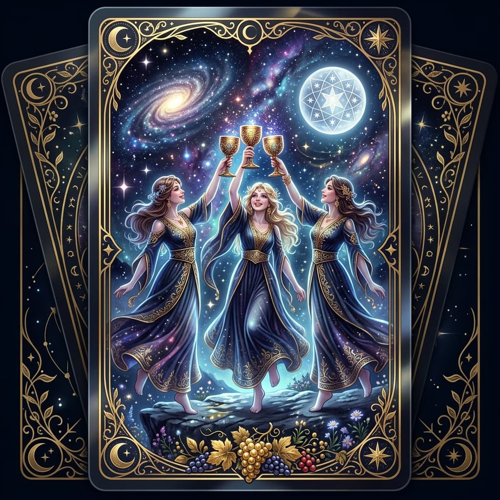 Kupa Üçlüsü Tarot Kartı