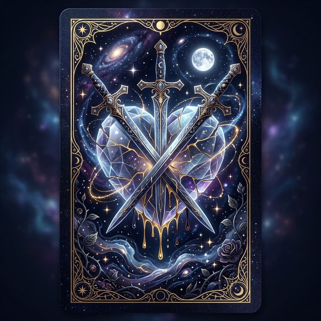 Kılıç Üçlüsü Tarot Kartı