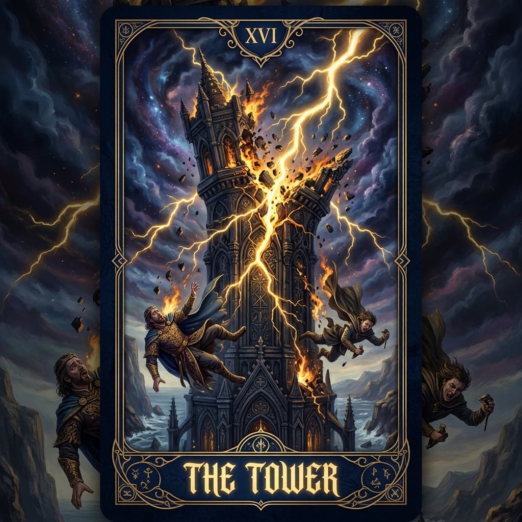 Yıkılan Kule Tarot Kartı