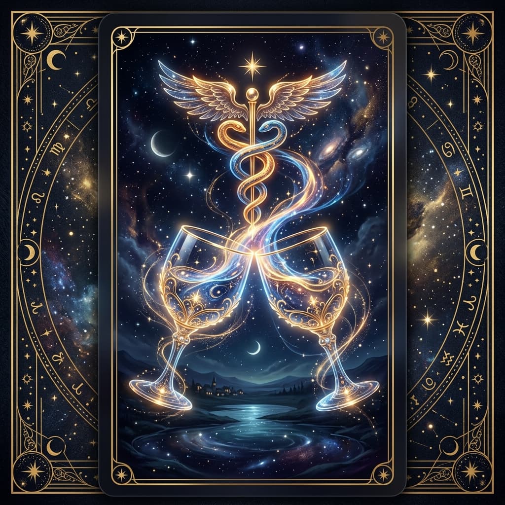 Kupa İkilisi Tarot Kartı